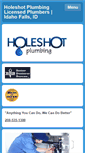 Mobile Screenshot of holeshotplumbingllc.com