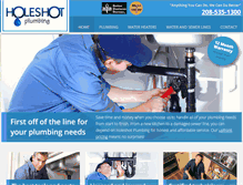 Tablet Screenshot of holeshotplumbingllc.com